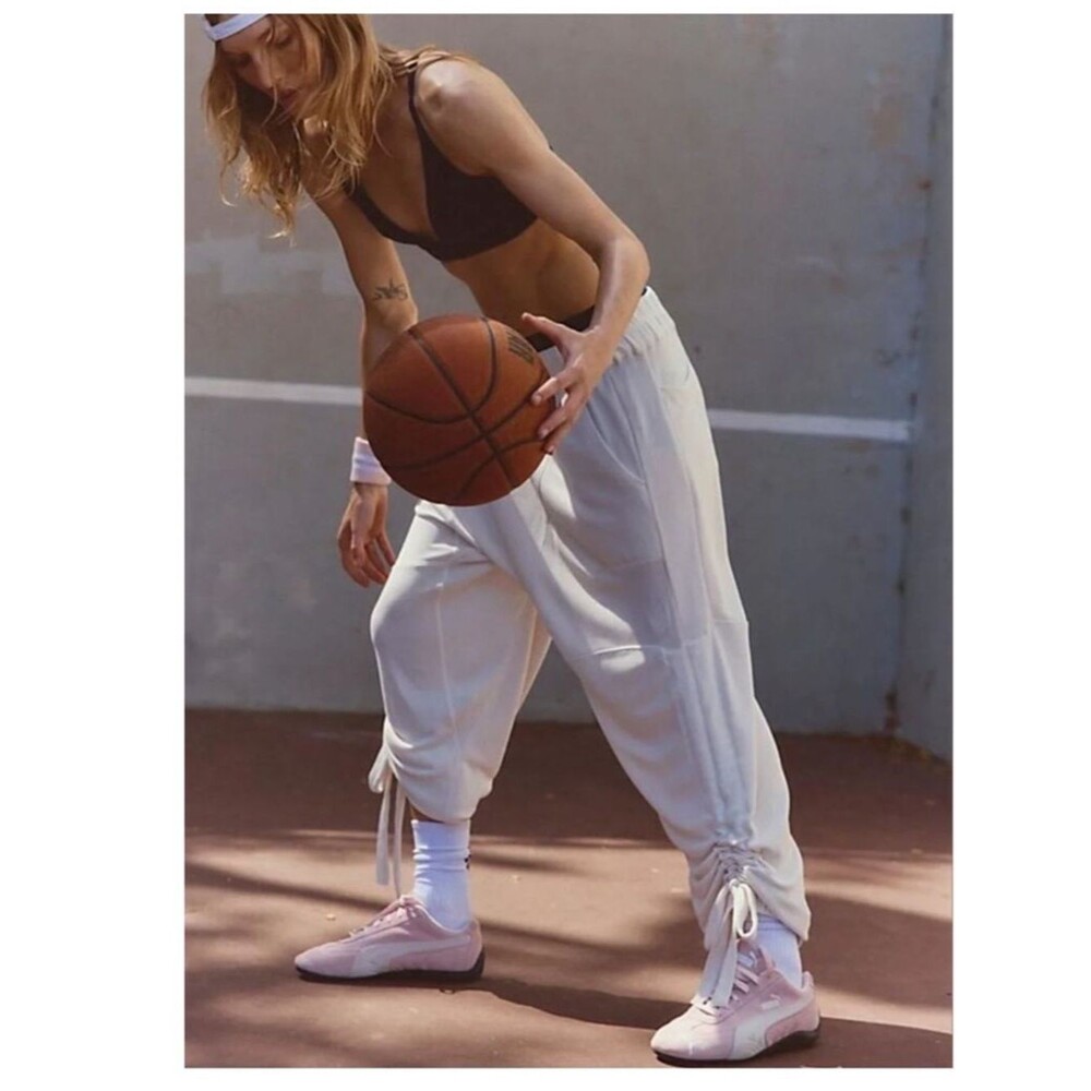 Free People Movement Pirouette Pants Ivory M NWT